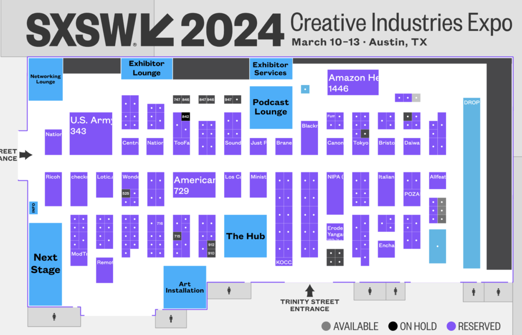 2024年の出展企業マップ