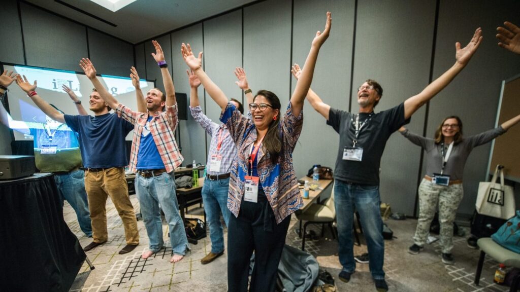 Neuroplasticity Laughter Workshop – SXSW 2023 – Photo by Judy Won