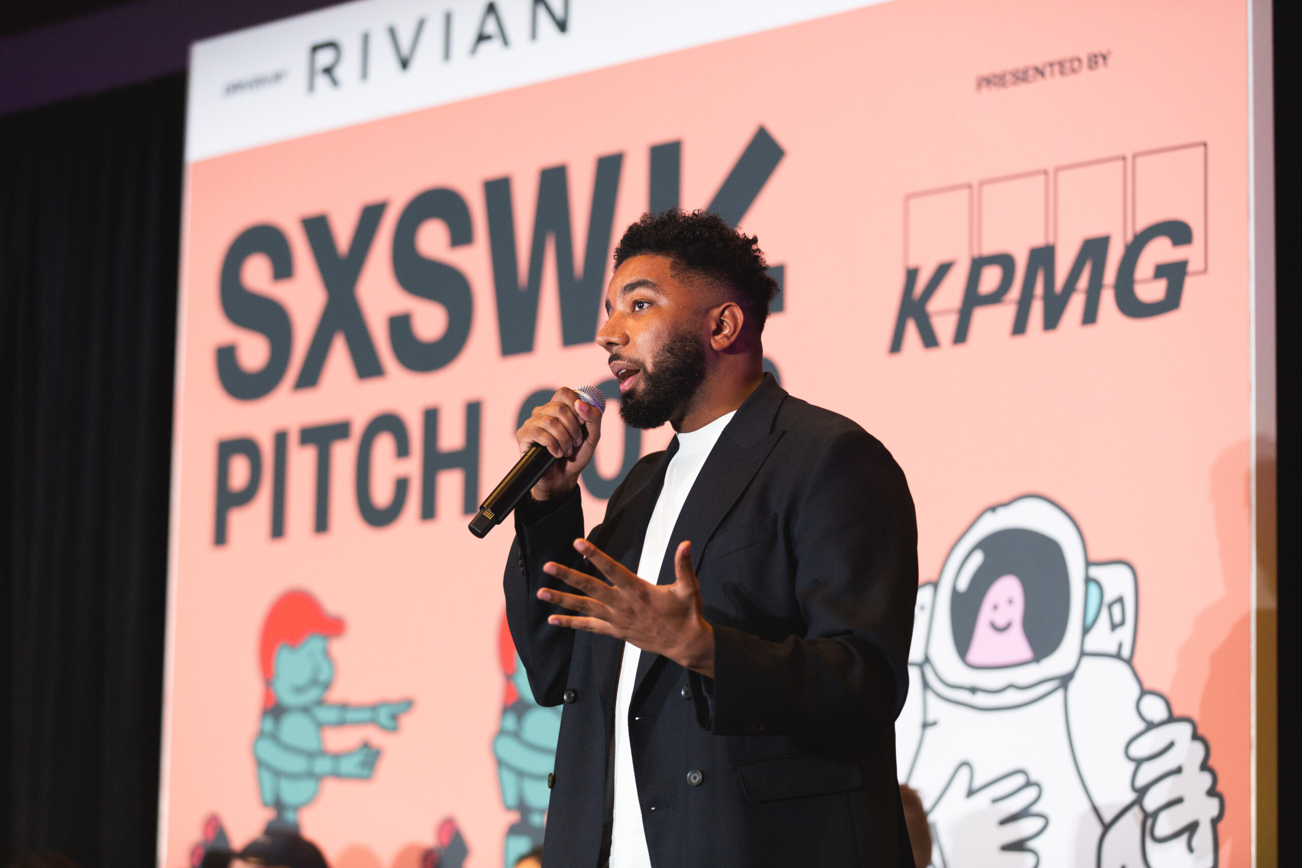 Mohamed Mohamed of Smart Bricks at SXSW Pitch-Smart Data, Security, and FinTech during the SXSW Conference & Festivals